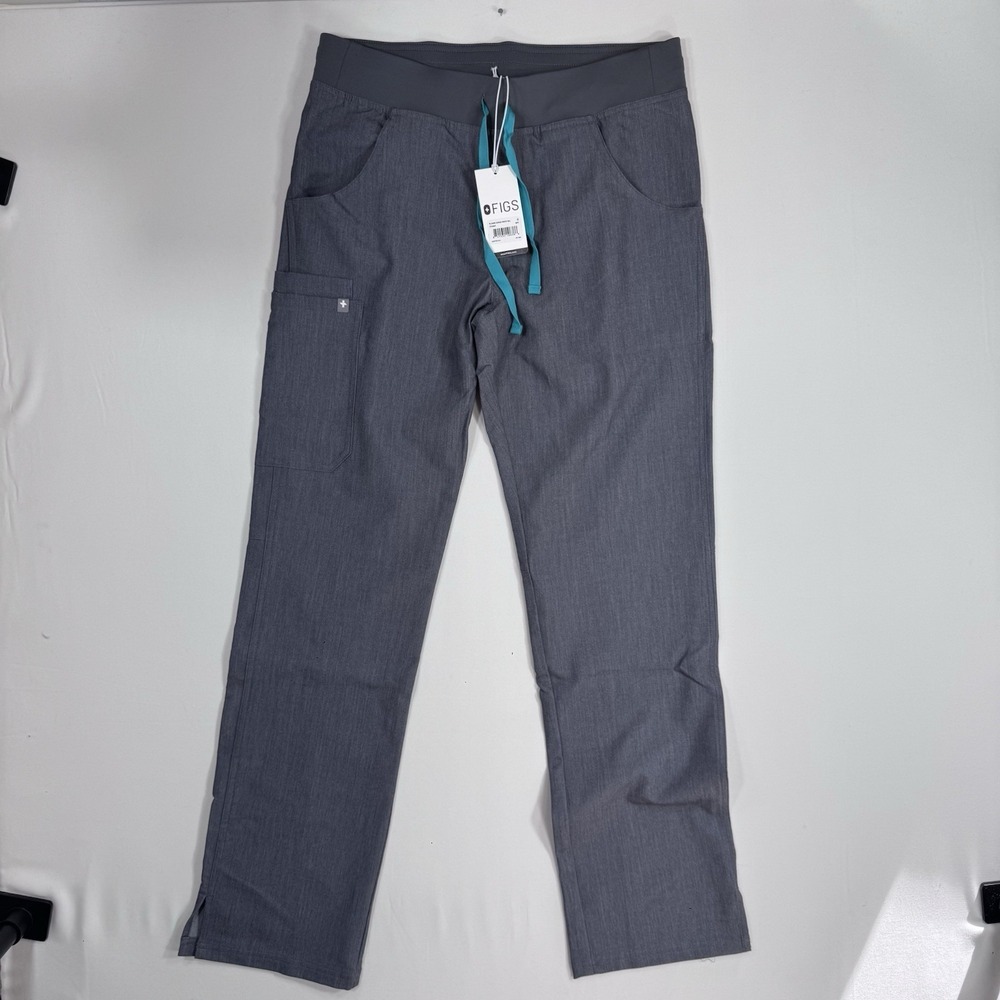 FIGS Scrub Pants Kade Cargo Womens S Tall Graphite NWT Medical Uniform Nurse RN